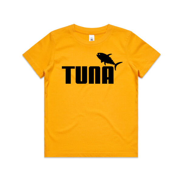 Tuna Fish - black text - Kids Youth T shirt Thumbnail
