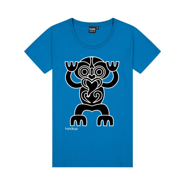 handsup Tiki man - Womens Silhouette Tee Thumbnail