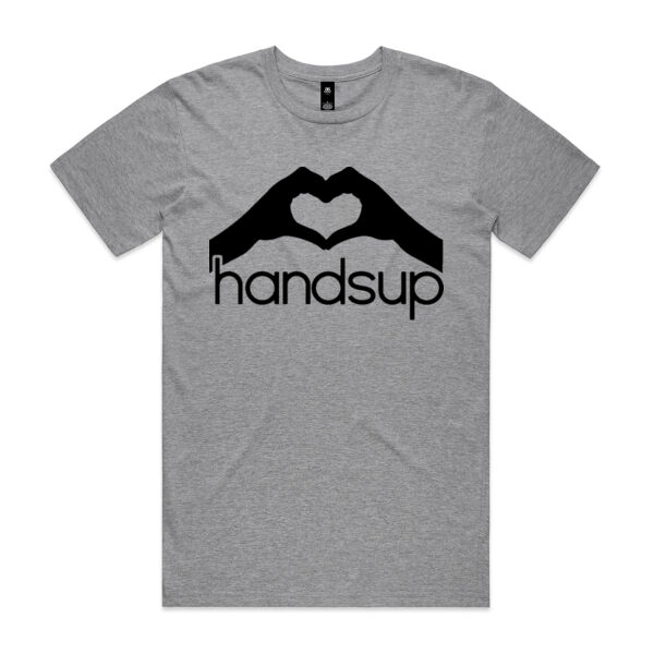 handsup love black print - Mens Staple T shirt Thumbnail