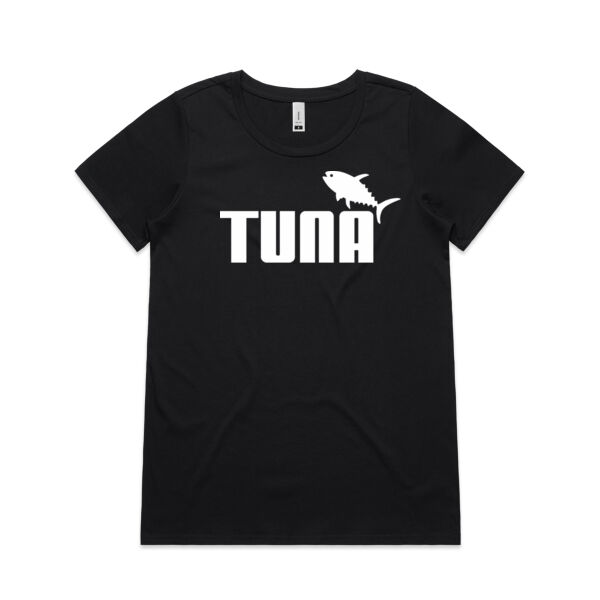 TUNA Fish - Print on front only - Womens Shallow Scoop Tee Thumbnail