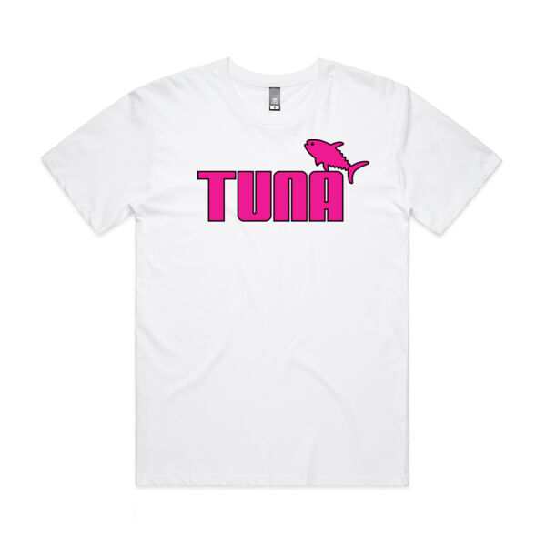Tuna Fish Outlined Print on AS Colour shorter fit tee Thumbnail