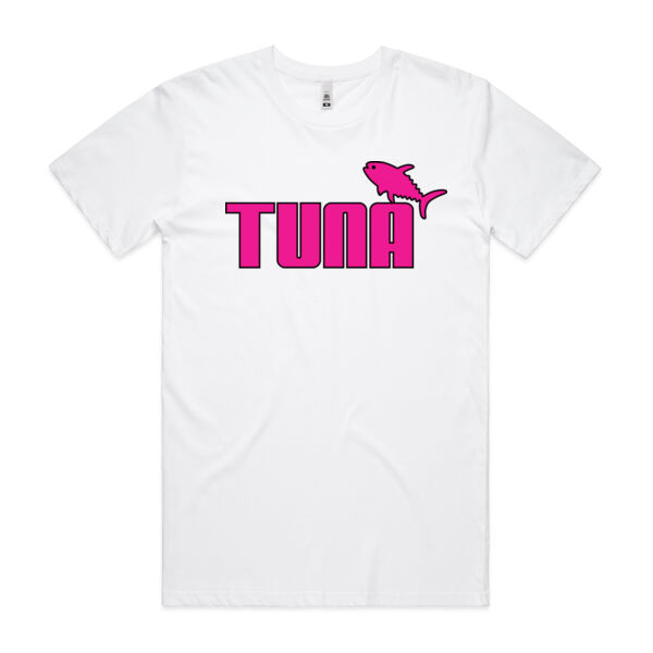 Tuna Fish Outlined Print on AS Colour standard fit tee Thumbnail