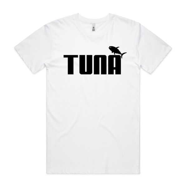 Tuna Fish Outlined Print on AS Colour standard fit tee 2 Thumbnail